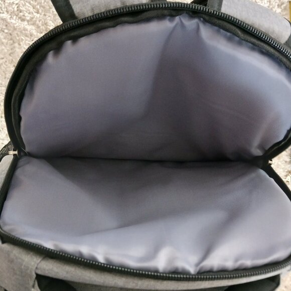 AceHigh Laptop Backpack Case Bag w/HDMI Charging Port Adjustable Straps Grey - Picture 10 of 14